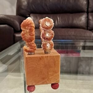 Harry & David Wooden Block Sculpture Butter/Cream Cheese SPREADER